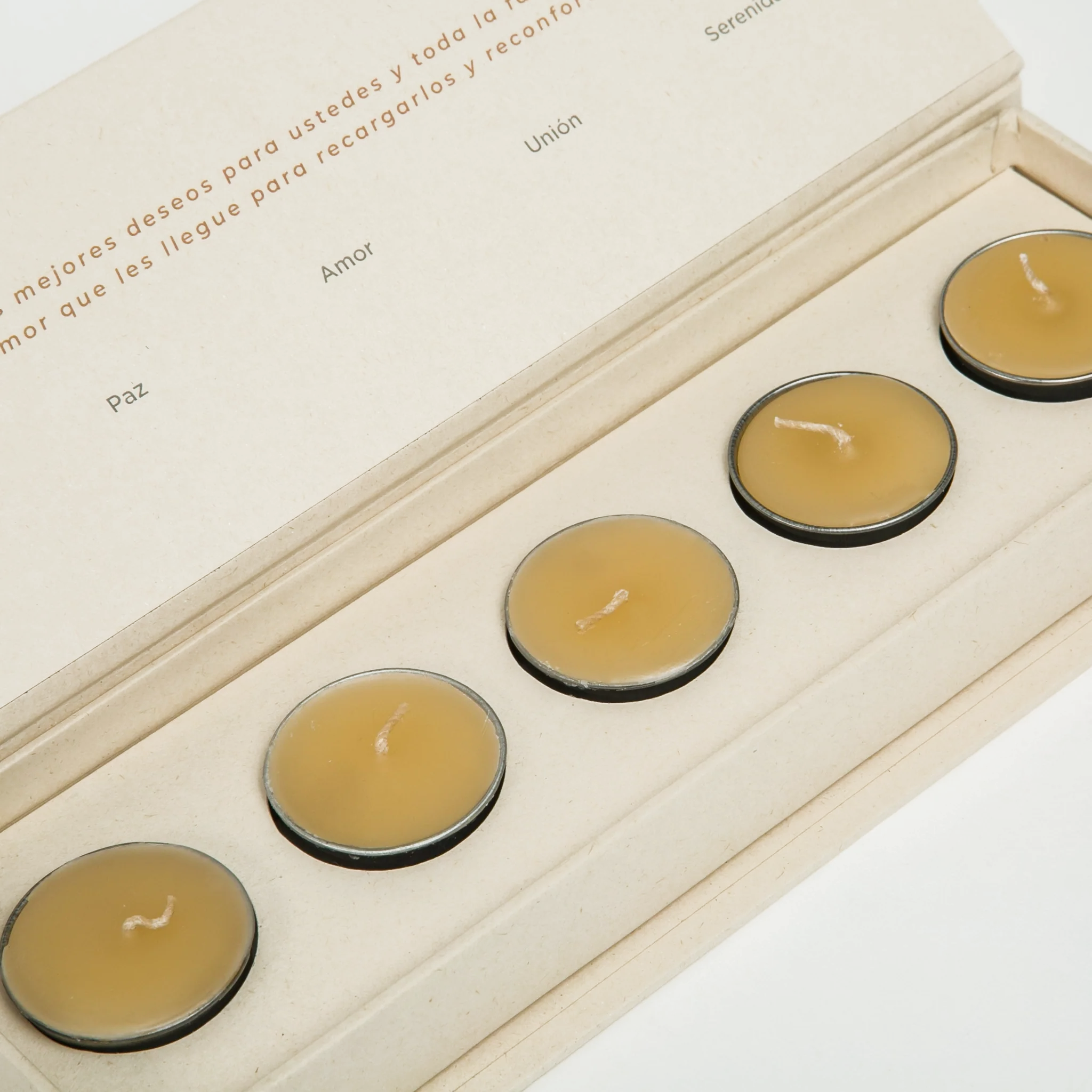 Caja de Velas Cinco Intenciones