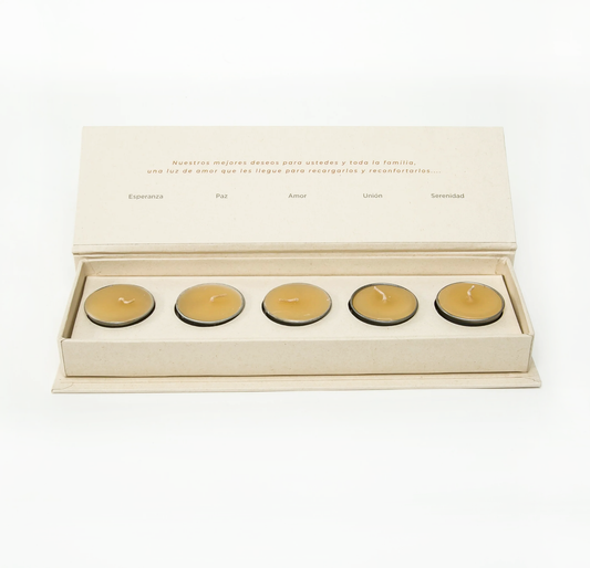 Caja de Velas Cinco Intenciones