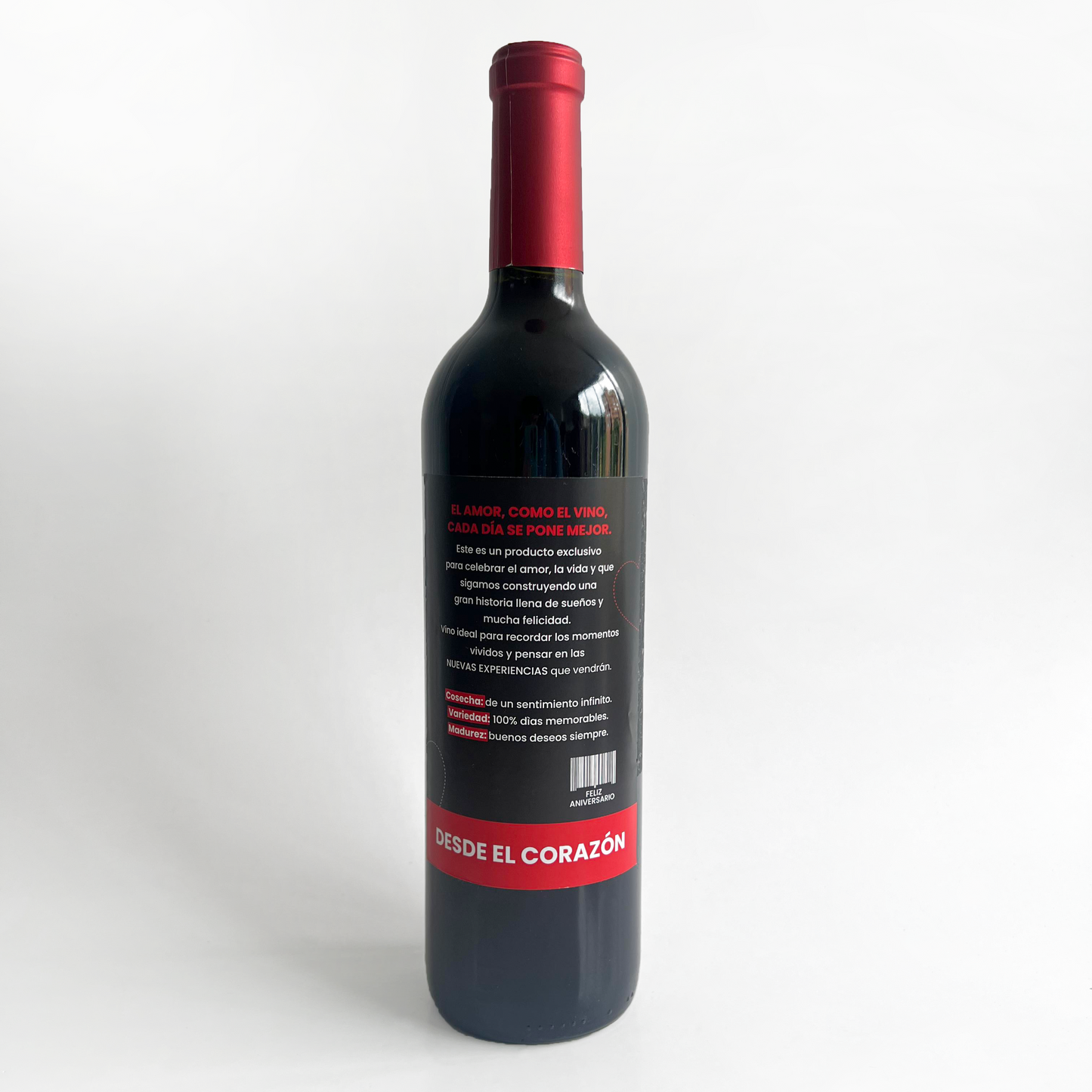 Botella de Vino - Felicidades pareja