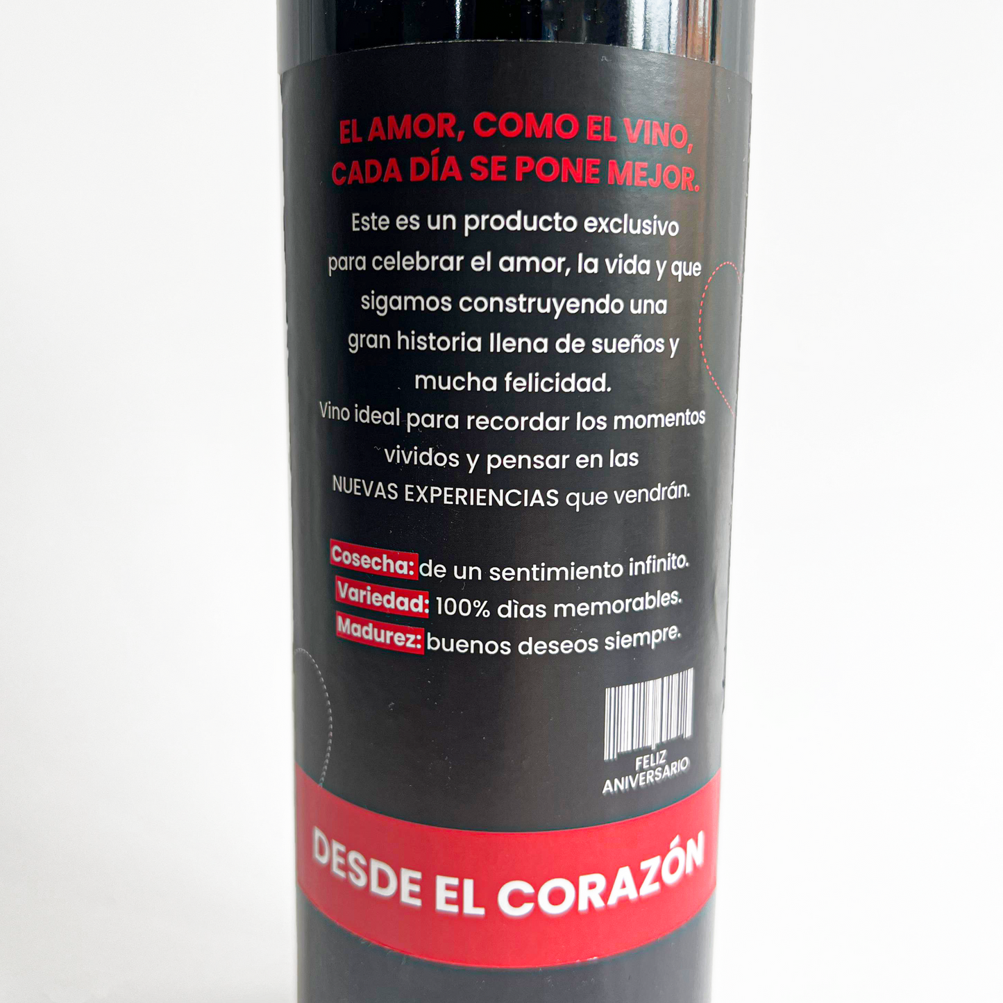 Botella de Vino - Felicidades pareja