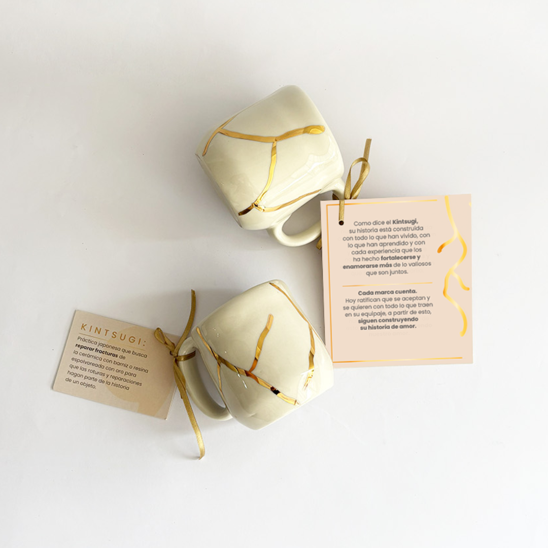 Kit Mug Kintsugi Aniversario Para otras parejas