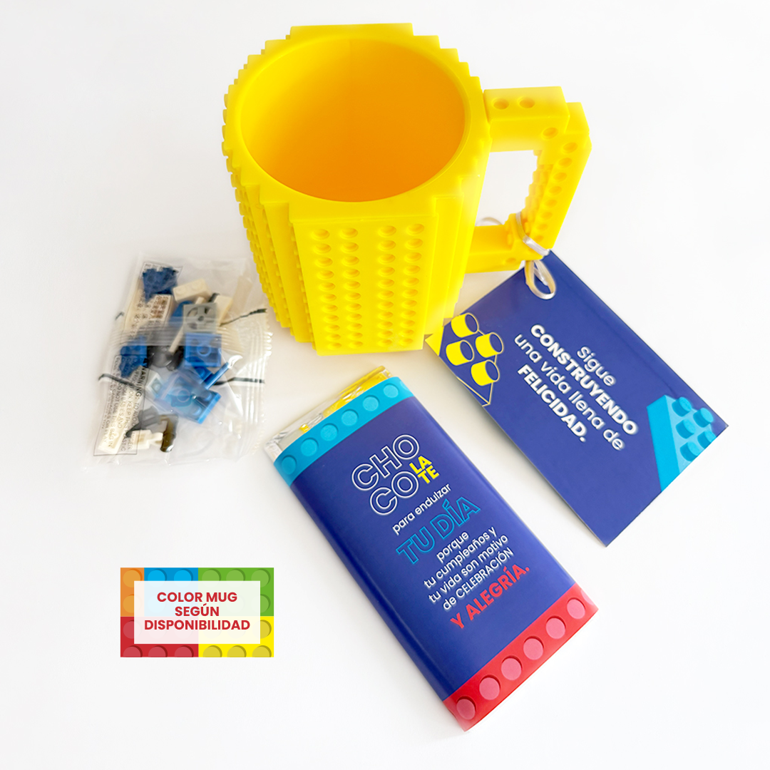 Kit Mug Bloques Cumpleaños